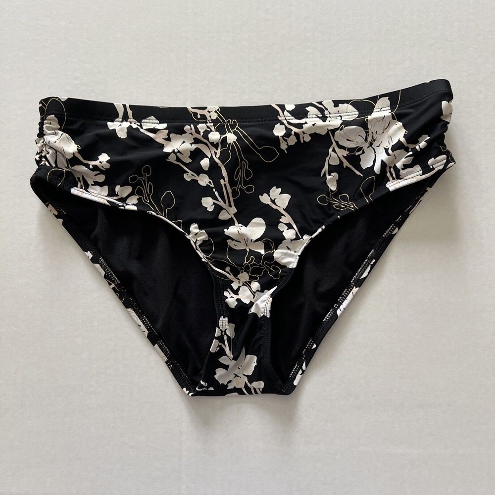 Alex Marie‎ Swimsuit Bottom-Black Floral Size 12